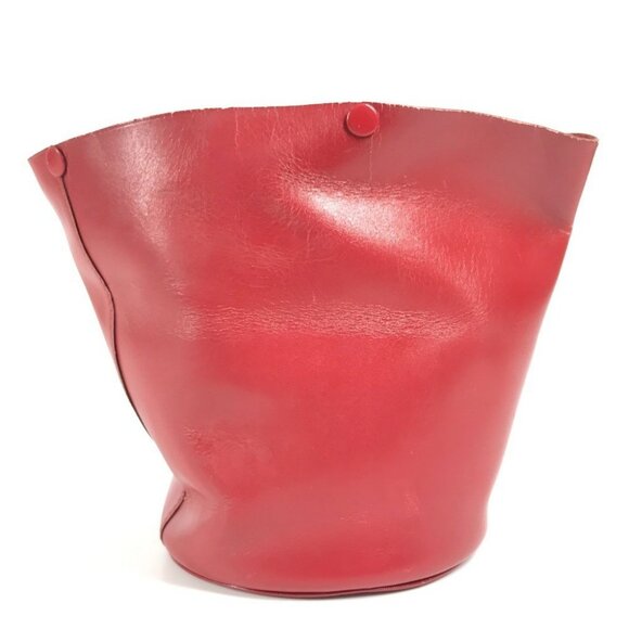 HERMES Pouch Bag-in-Bag Interior accessory case Leather Red - Picture 14 of 16